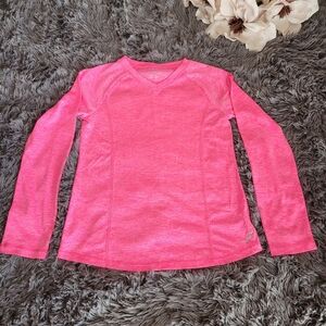 Pink Long Sleeve Athletic Top
